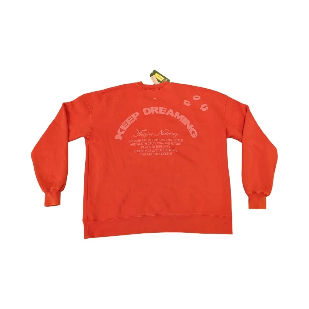 ⭐C3 Wild Fable Distressed/Faded Sweatshirt Red Keep Dreaming Size XXS - Picture 2 of 3